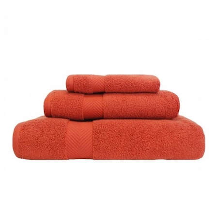 Superior Zero Twist Cotton Towel Set - Brick, 3 Pieces ZT 3 PC SET BR